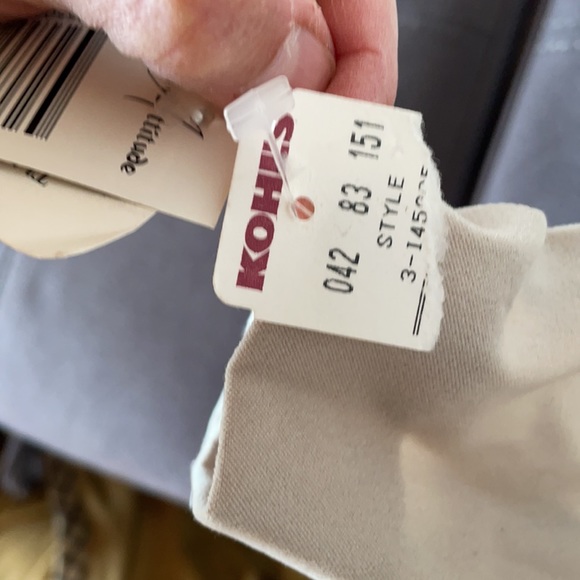 POSITIVE ATTITUDE Cream&Navy BlazerJacket Size 14 - Picture 6 of 8